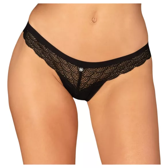 Obsessive Chemeris - stringtrosa - svart - sexig damunderkläder - M/L