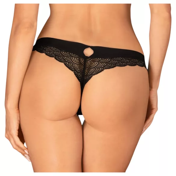 Obsessive Chemeris - stringtrosa - svart - sexig damunderkläder - M/L