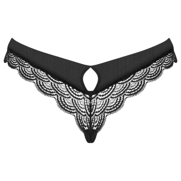 Obsessive Chemeris - stringtrosa - svart - sexig damunderkläder - M/L