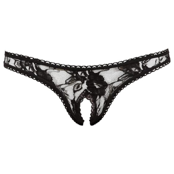 Cottelli - Sexig spetsstring (svart) - XL