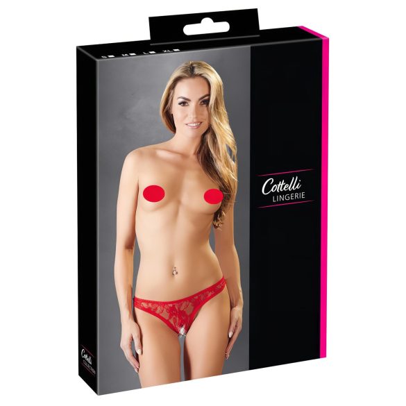 Cottelli - Sexig spetsstring (röd)