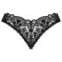 Obsessive Donna Dream - spetsöppen stringtrosa (svart) - M/L