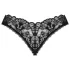Obsessive Donna Dream - stringtrosa med spets och öppning - svart - XL/XXL