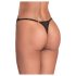 Obsessive - transparent spetsstring (svart)