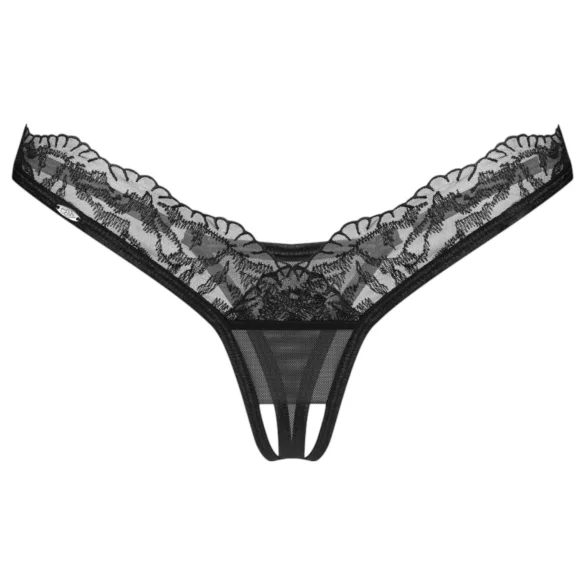 Obsessive - stringtrosa - spets - svart - L/XL