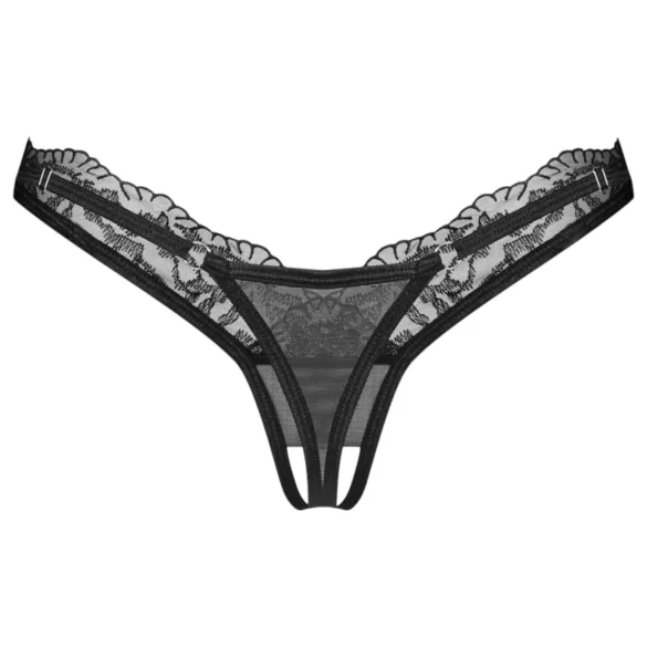Obsessive - stringtrosa - spets - svart - L/XL