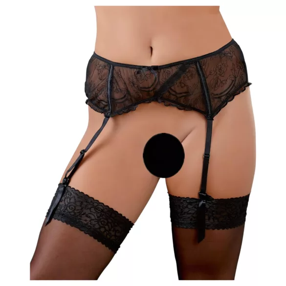 Cottelli - Strumpebandshållare - Svart - Basic - XXL