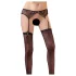 NO:XQSE - Strumpebandset dam - spets - svart - M/L
