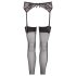 NO:XQSE - Spetsstrumpebandset - svart - M/L