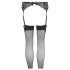 NO:XQSE - Spetsstrumpebandset - svart - M/L