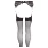 NO:XQSE - Strumpebandset dam - spets - svart - M/L