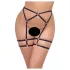 Cottelli - stringtrosa dam - tunn mesh - svart - L/XL