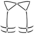 Cottelli - stringtrosa dam - tunn mesh - svart - L/XL