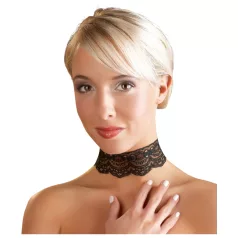 Cottelli - konstläderspets halsband BDSM kostymtillbehör