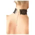 Cottelli - konstläderspets halsband BDSM kostymtillbehör