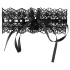 Cottelli - halsband med pärlor och strass - spets - svart