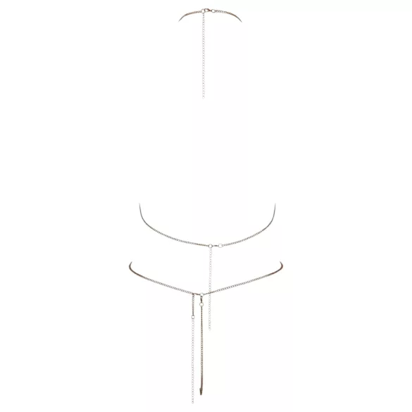 Cottelli - Bikinitopp med strasskedja - silver