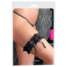 Cottelli - svart strumpeband i spets (S-L)