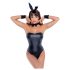 Cottelli Bunny - glänsande sexig kanindräkt, 5 delar - L