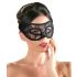 Cottelli - Formad spetsögonmask (svart)