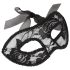 Cottelli - Formad spetsögonmask (svart)