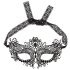 Cottelli - Broderad spetsmask (svart)