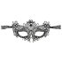 Cottelli - Broderad spetsmask (svart)