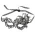 Cottelli - Broderad asymmetrisk mask (svart)