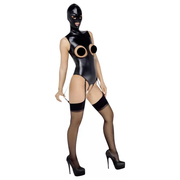 Bad Kitty - öppen body och sugmask - svart