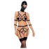 Bad Kitty - kroppsselar set och mask - svart - S