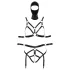 Bad Kitty - kroppsselar set och mask - svart - S