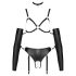 Bad Kitty - Svart bondageharness set - M