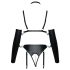 Bad Kitty - Svart bondageharness set - M