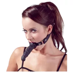 Fetish - munpåle med dildo - svart