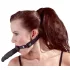 Fetish - munpåle med dildo - svart