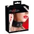 Bad Kitty - silicone halsband & koppel (svart)