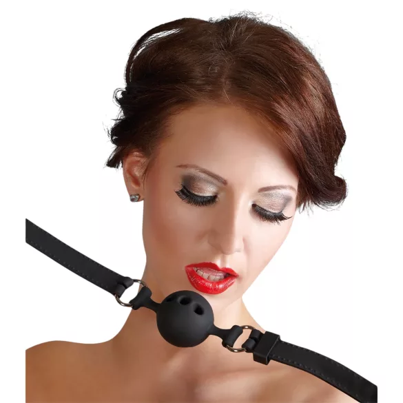 Bad Kitty - silikon bitgag medium - svart