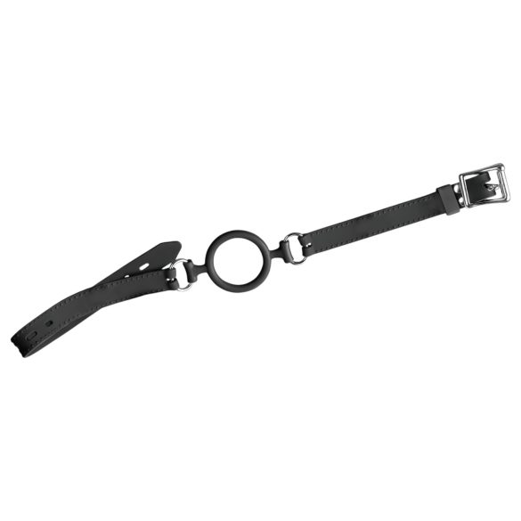 Bad Kitty - silikon munboll med ring - svart