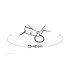 Bad Kitty - Svart gnistrande halsband
