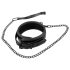 Bad Kitty - Halsband med juvel och koppel (svart)