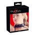 Bad Kitty - Halsband med juvel och koppel (svart)