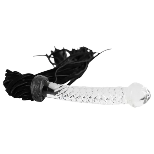 Bad Kitty - piska med glasdildo - svart transparent