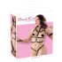 Bad Kitty - Nitar och remmar kroppsele set (svart) - L/XL