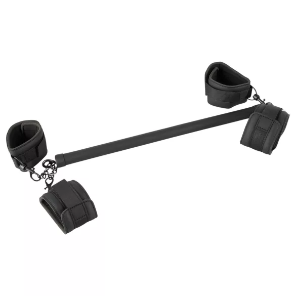 Fetish - bondage stav set - konstläder sexbindning svart 6 delar