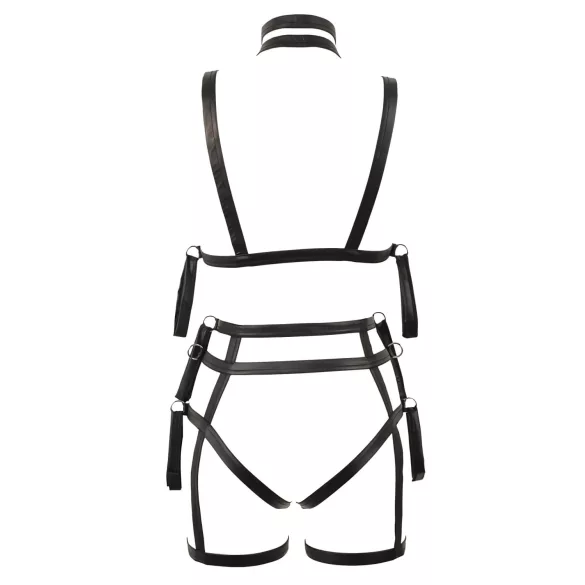 Bad Kitty - Bondageset bysthållare (svart) - L/XL