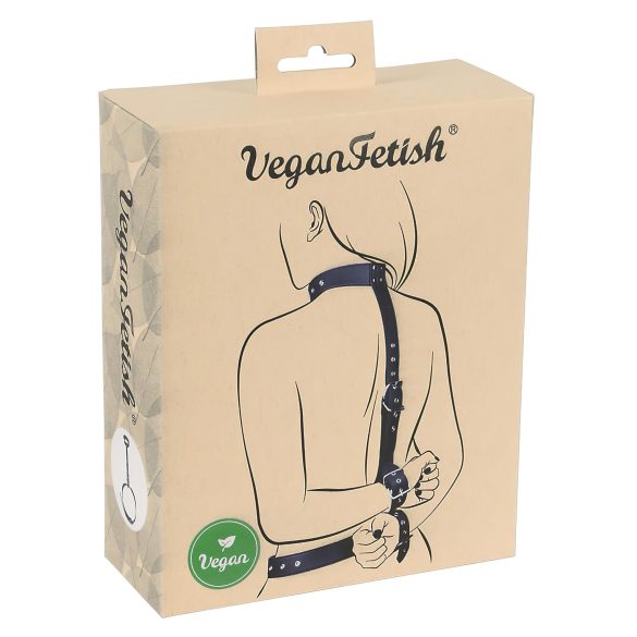 Vegan Fetish - Svart handfängselset för spännande stunder