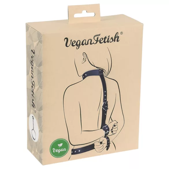 Vegan Fetish - handfängselset - justerbar - svart