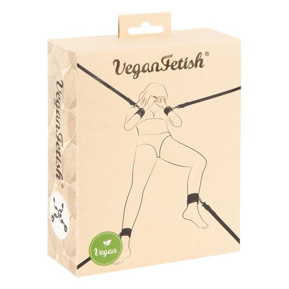 Vegan Fetish - säng-fixeringsset (svart)
