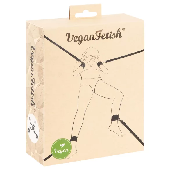 Vegan Fetish - sängfäste bondage set - svart