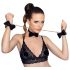Bad Kitty - Bondageset i väska - 7 delar (svart-guld)